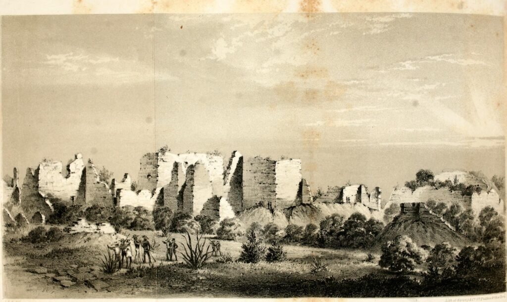 19th-century engraving of the Texas-Mexico borderlands